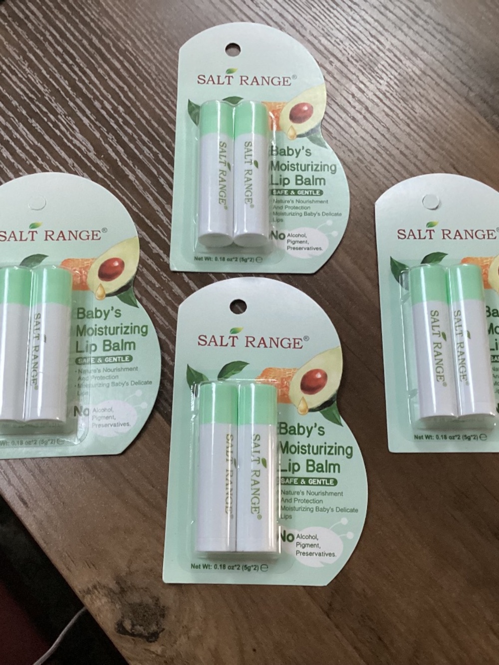 Salt Range Baby Moisturizing Lip Balm Bundle 4 packs (8 lip balm) NEW